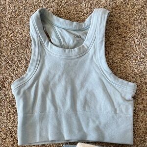 ALO Yoga Light Blue Crop Top